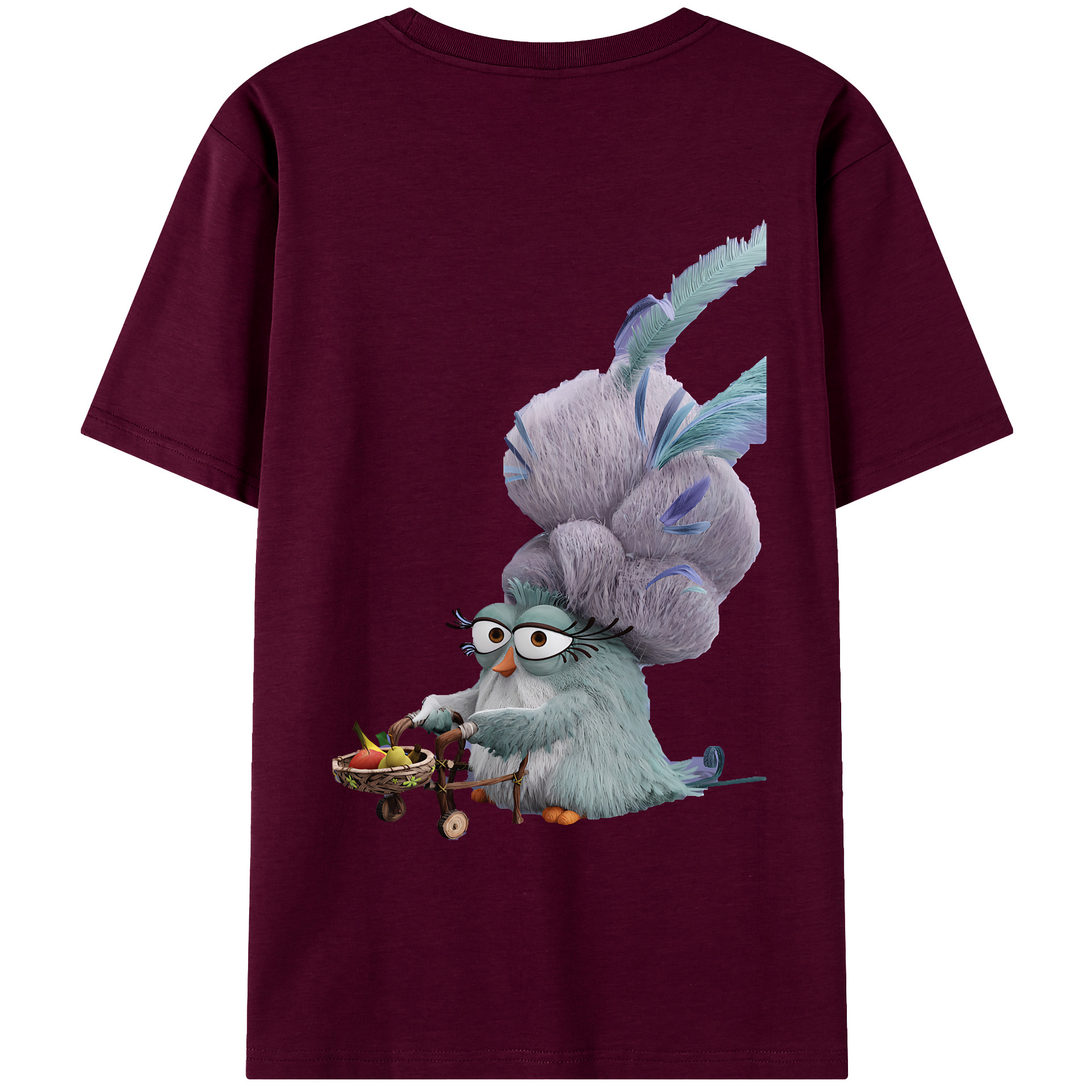 （画像用） Angry Birds アングリーバード レディース半袖Tシャツ(バックプリント)